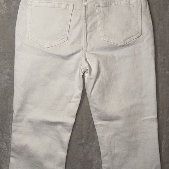 Johnny Was Marseille Baby Boot Ankle Crop Jeans White Women's Size 28 NWT - Picture 13 of 16